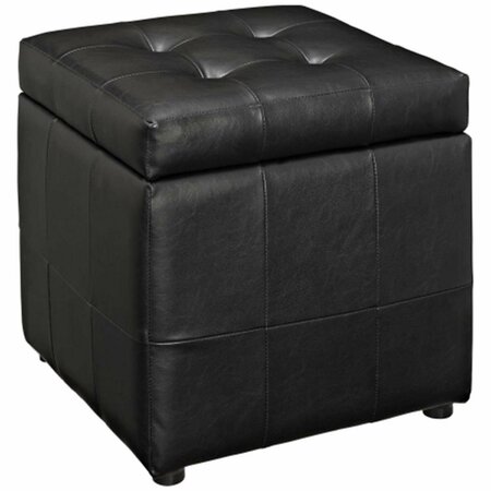 EAST END IMPORTS Volt Storage Ottoman- Black EEI-1044-BLK